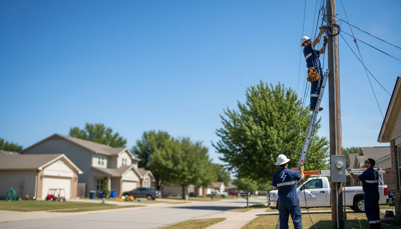 Residential electrician providing installation services in Doylestown, PA